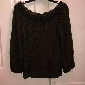 Green 100% acrylic sweater from New York & Company